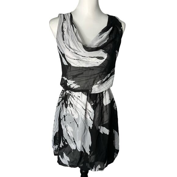 Express Size XS Dress Black White and Gray - Picture 1 of 2